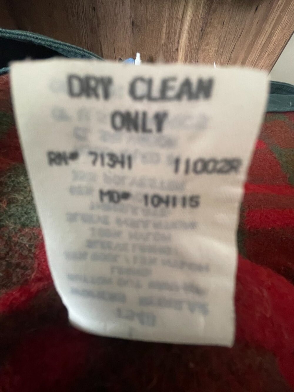 Vintage L.L. Bean Wool Plaid Lined Barn Coat Large Green - Picture 11 of 14